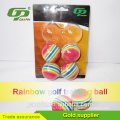 Customized Golf eva ball / golf rainbow ball / foam color golf ball